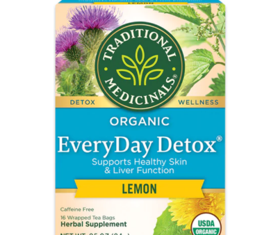 Traditional Medicinals Organic Lemon Everyday Detox 16 Teabags Online now