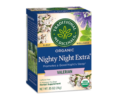 Traditional Medicinals Organic Nighty Night Extra Valerian 16 Teabags Sale