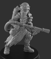 Resin 28mm Miniature - Post Apocalypse - Torch For Discount