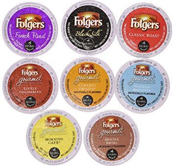 Folgers Gourmet Coffee Pods K Cups Arabica Caramel Fashion