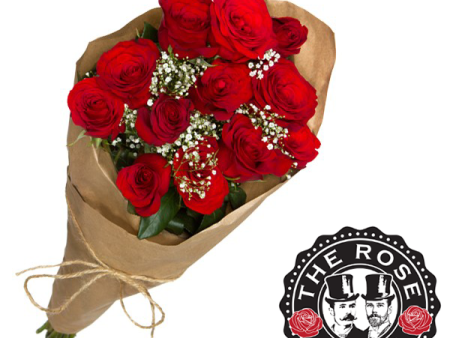 12 Stem Red Rose Bouquet Fashion