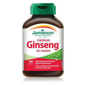 Jamieson Siberian Ginseng 650 mg 100 Caplets on Sale