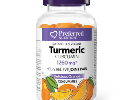 [10% OFF] Preferred Nutrition Turmeric Curcumin 1260mg 120 Gummies on Sale