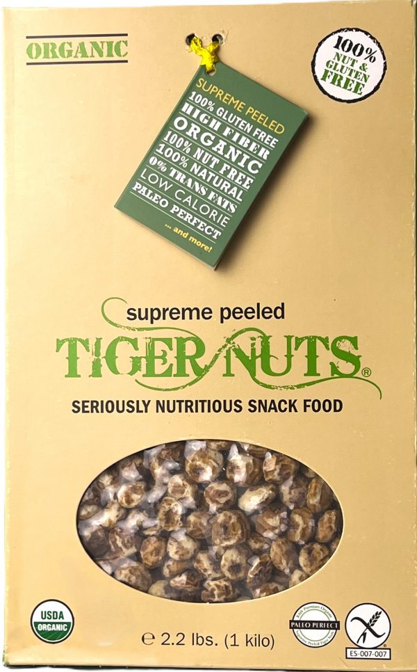 Supreme Peeled Tiger Nuts in 1 Kilo box (2.2 lbs.) Cheap