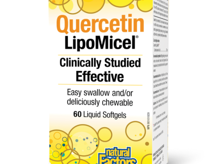 [Jan Flyer Sale!!! Save $6.5!!!] Natural Factors Lipomicel Quercetin 250mg 60 Softgels For Discount