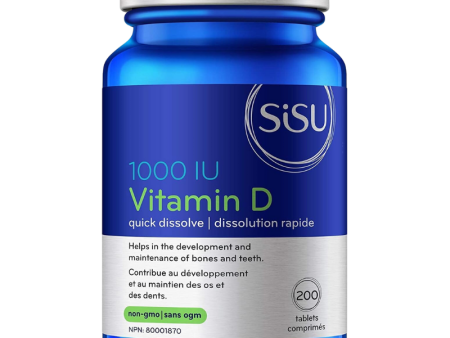 Sisu Vitamin D3 1000IU 200 Tablets For Sale