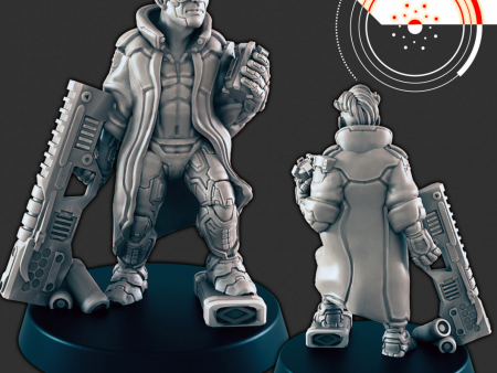 Resin 28mm Miniature - SciFi - Cpt Krill For Sale