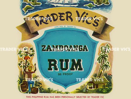 ZAMBOANGA RUM LABEL PRINT For Discount