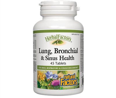 Natural Factors Lung, Bronchial & Sinus Health 45 Tablets Sale