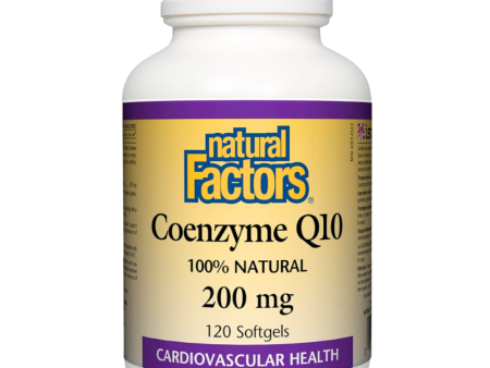 [Jan Flyer Sale!!! Save $10!!!] Natural Factors Coenzyme Q10 200mg 120 Softgels Supply