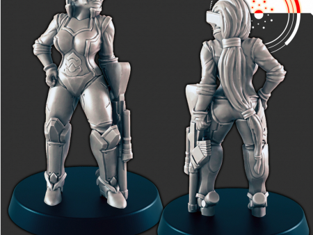 Resin 28mm Miniature - SciFi - Katya For Sale