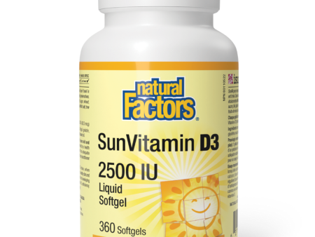 [Jan Flyer Sale!!! Save $4!!!] Natural Factors Vitamin D 2500IU 360 Softgels Online Sale