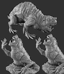 Resin 28mm Miniature - Post Apocalypse - Mole Rats Sale