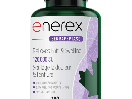 Enerex Serrapeptase 120,000 SU 180 Capsules Cheap