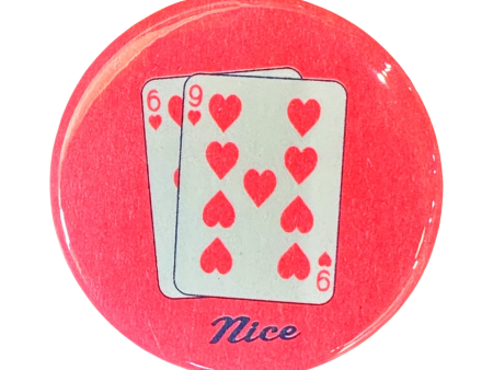 69 Nice Poker Button - 1.75  For Sale