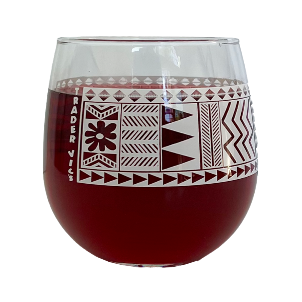 TAPA PATTERN WINE GLASSES 17 OZ. Cheap