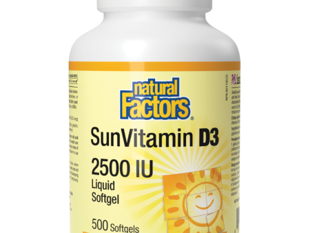 [Jan Flyer Sale!!! Save $5.5!!!] Natural Factors Vitamin D3 2500IU 500 Softgels For Sale