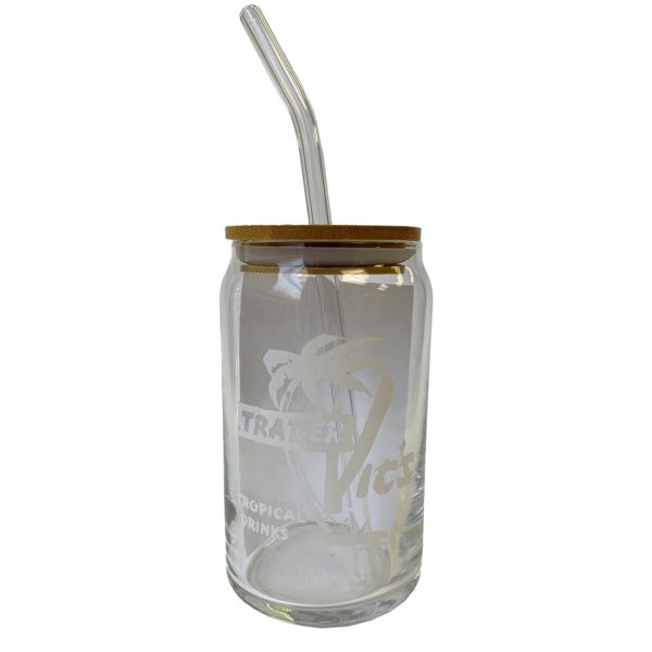 TROPICAL TUMBLER CAN (WITH LID AND STRAW) Hot on Sale