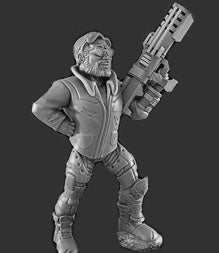 Resin 28mm Miniature - Post Apocalypse - The Vaulter Sale