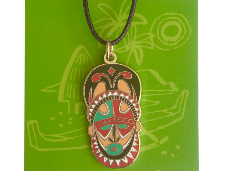 TRADER S MASK CLOISONNE PENDANT Discount