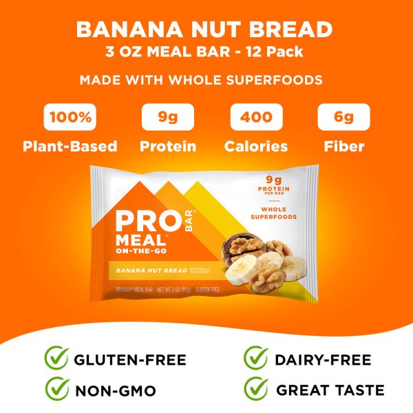 Banana Nut Bread 3 oz. Bar 12-Pack Hot on Sale