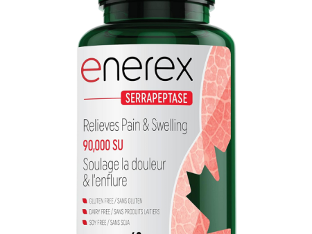 Enerex Serrapeptase - 90,000SU 60 VCapsules on Sale