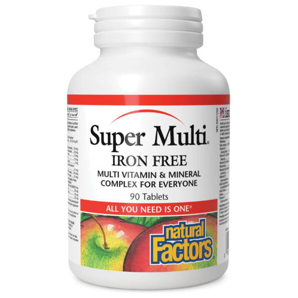 Natural Factors Super Multi® Iron Free 90 Tablets Online