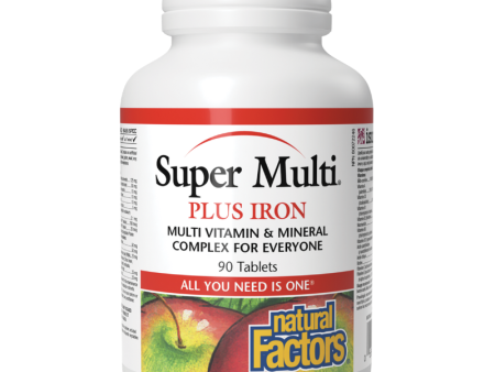 Natural Factors Super Multi® Plus Iron 90 Tablets Online Sale