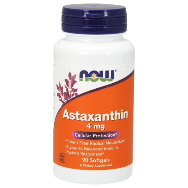 Now Astaxanthin 4mg 90 Softgels on Sale