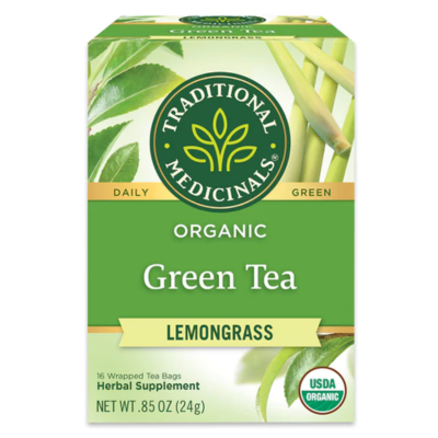 Traditional Medicinals Organic Green Tea w  Lemongrass 16 Teabags Fashion