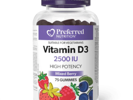 [Jan Flyer Sale!!!] Preferred Nutrition Vitamin D3 2500IU 75 Gummies For Discount