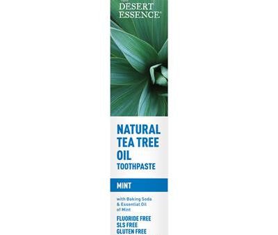 Desert Essence Natural Tea Tree Oil Toothpaste — Mint 176g Online now