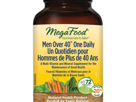 MegaFood Men Over 40 One Daily 72 Tablets For Sale