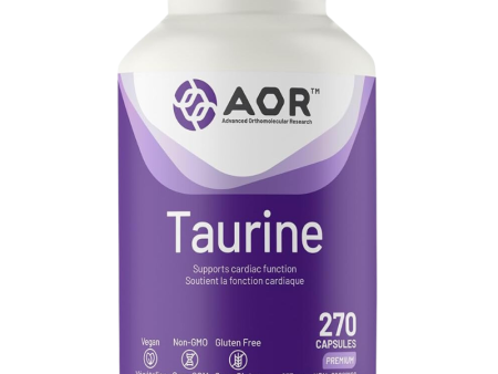 AOR Taurine 270 Vegetarian Capsules Hot on Sale