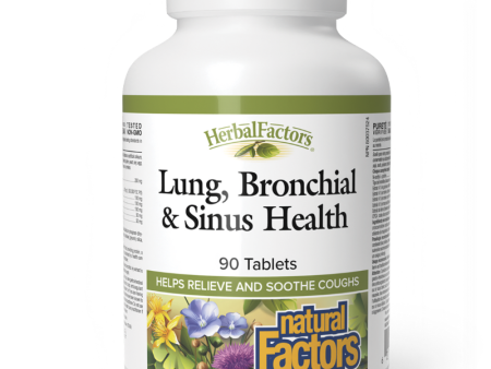 Natural Factors Lung, Bronchial & Sinus Health 90 Tablets For Discount