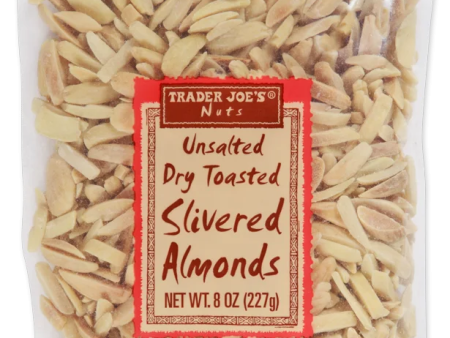 Trader Joe s Unsalted Dry Toasted Slivered Almonds, 227g on Sale