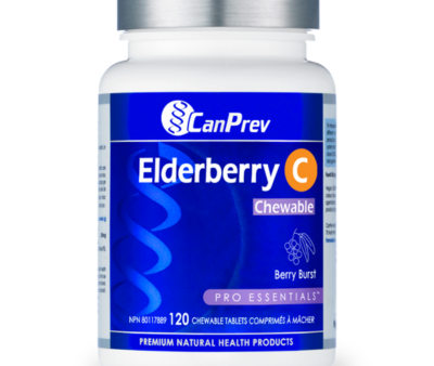 [50% OFF] Canprev Elderberry C Chews 120 Tabs Berry Burst Sale