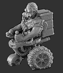 Resin 28mm Miniature - Post Apocalypse - Wheels Discount