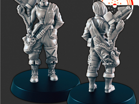 Resin 28mm Miniature - SciFi - Flo the Fixer Fashion