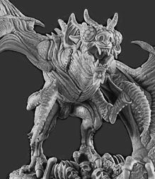 Resin 28mm Miniature - Post Apocalypse - Monster Bat Fashion