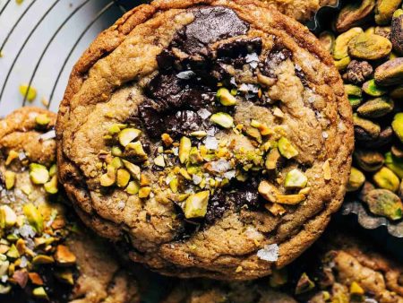 Chocolate Chunk Cookies with Tahini and Pistachios* Cheap