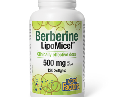 [Jan Flyer Sale!!!] Natural Factors Berberine LipoMicel 120 Softgels Supply