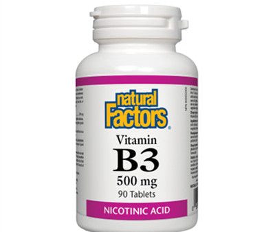 Natural Factors Vitamin B3 500mg 90 Tablets For Discount