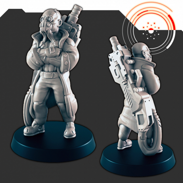 Resin 28mm Miniature - SciFi - Allister Online Sale